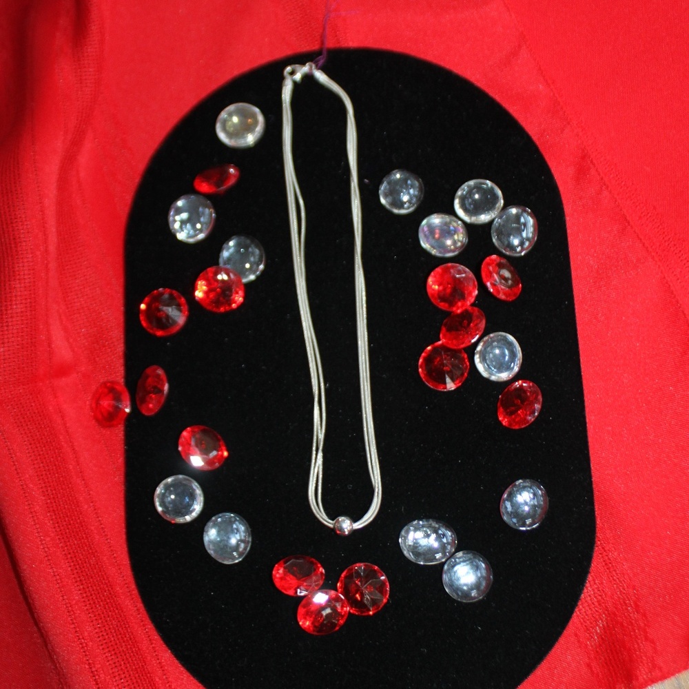 Triple Strand Sterling Silver neclace w/bead